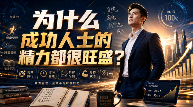 付费文章：为什么成功人士的精力都很旺盛？网赚项目-副业赚钱-互联网创业-资源整合老八网赚资源
