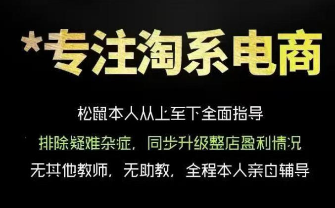 松鼠会电商VIP课程，从基础布局到高阶优化，助你掌握淘宝运营逻辑，提升店铺流量与转化(更新0809)网赚项目-副业赚钱-互联网创业-资源整合老八网赚资源