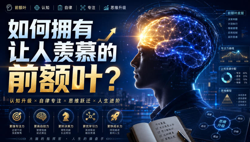 付费文：如何拥有让人羡慕的前额叶？网赚项目-副业赚钱-互联网创业-资源整合老八网赚资源