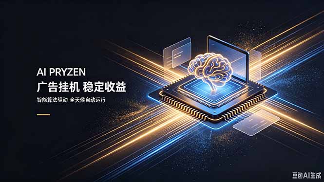 AI Pryzen 广告挂机｜24小时自动跑，日入300-500，新手零门槛网赚项目-副业赚钱-互联网创业-资源整合老八网赚资源