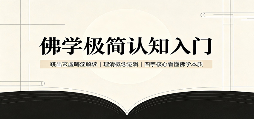 佛学极简认知入门:跳出玄虚晦涩解读,理清概念逻辑,四字核心看懂佛学本质网赚项目-副业赚钱-互联网创业-资源整合老八网赚资源