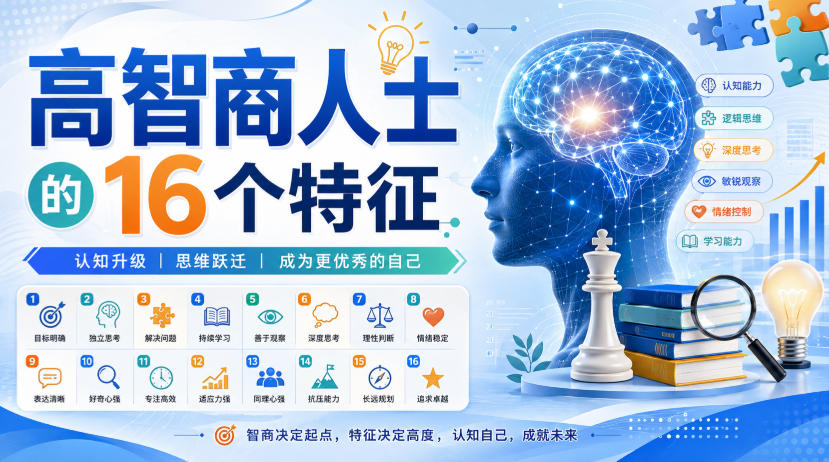 付费文章：高智商人士的16个特征网赚项目-副业赚钱-互联网创业-资源整合老八网赚资源