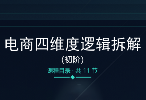 老木老师·电商四维度逻辑拆解(初阶)网赚项目-副业赚钱-互联网创业-资源整合老八网赚资源