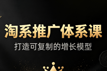 大山·淘系推广体系课网赚项目-副业赚钱-互联网创业-资源整合老八网赚资源