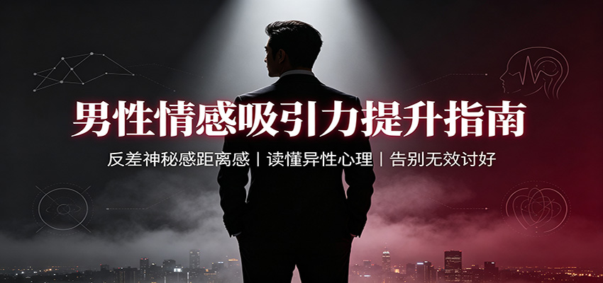 男性情感吸引力提升指南：反差神秘感距离感，读懂异性心理，告别无效讨好网赚项目-副业赚钱-互联网创业-资源整合老八网赚资源