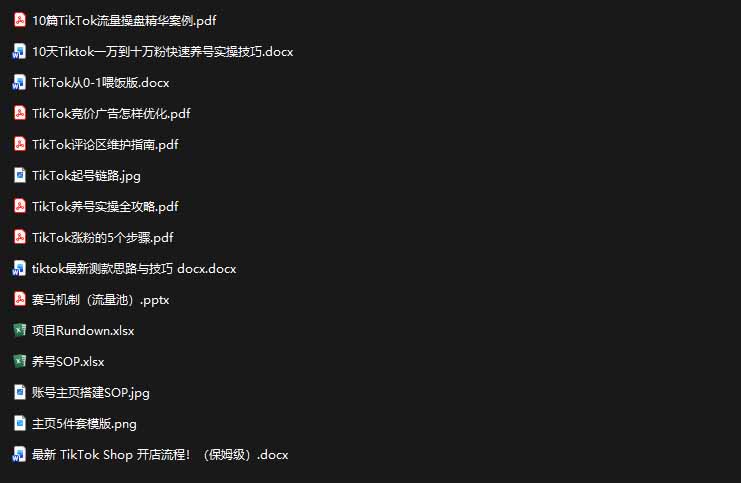 2026TikTok海外掘金实战课——养号SOP+爆款公式+选品测款+广告投流+Shop开店，跑通海外运营全链路