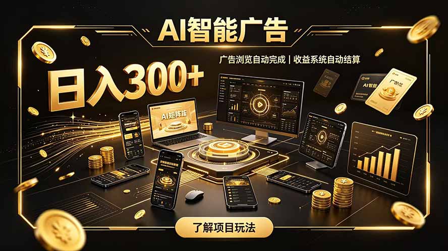 自研 AI 系统｜轻资产起步｜长期稳定收益｜宝妈 上班族轻轻松松日入300+网赚项目-副业赚钱-互联网创业-资源整合老八网赚资源