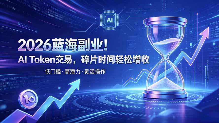 AI Token算力赛道！普通人可入局的数字副业网赚项目-副业赚钱-互联网创业-资源整合老八网赚资源