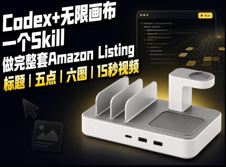 4edd6fd3ac7a3ce1fae50a4844e3371b.jpeg 我用一个Codex Skill做完Amazon Listing:标题、五点、六图和视频全流程