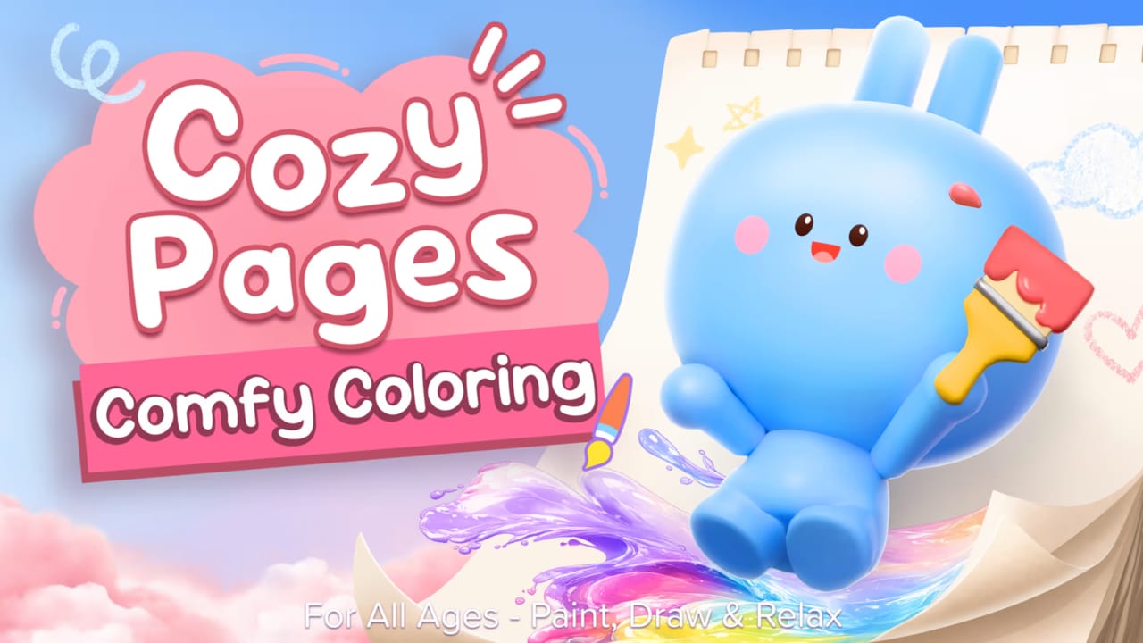 舒适页面：疗癒系手绘色本-全龄适读,享受静心时光丨Cozy Pages: Comfy Coloring for All Ages – Paint, Draw & Relax网赚项目-副业赚钱-互联网创业-资源整合老八网赚资源