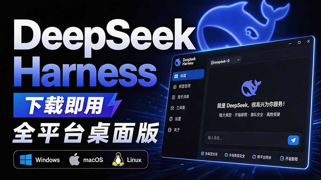 Github上近20万 Stars ，Harness 现在可以双击运行使用了， Harness 全平台桌面版 DSH Desktop网赚项目-副业赚钱-互联网创业-资源整合老八网赚资源