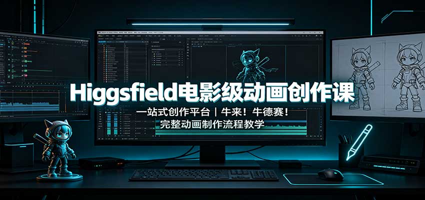 Higgsfield电影级动画创作课:一站式创作平台,牛来!牛德赛!完整动画制作流程教学网赚项目-副业赚钱-互联网创业-资源整合老八网赚资源