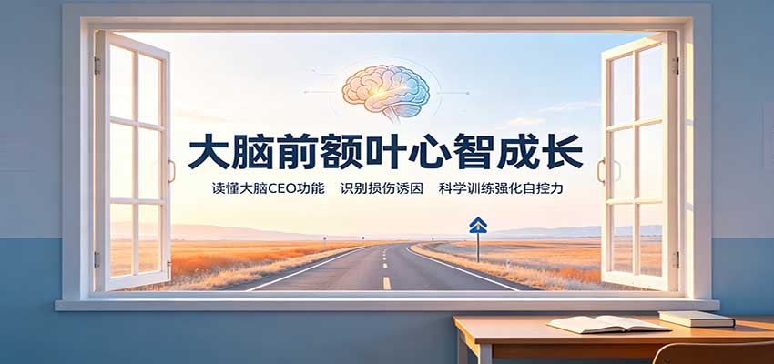大脑前额叶心智成长：读懂大脑CEO功能，识别损伤诱因，科学训练强化自控力网赚项目-副业赚钱-互联网创业-资源整合老八网赚资源