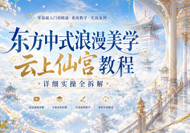 东方中式浪漫美学云上仙宫教程，详细实操全拆解网赚项目-副业赚钱-互联网创业-资源整合老八网赚资源