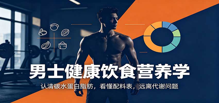 男士健康饮食营养学:认清碳水蛋白脂肪,看懂配料表,远离代谢问题网赚项目-副业赚钱-互联网创业-资源整合老八网赚资源