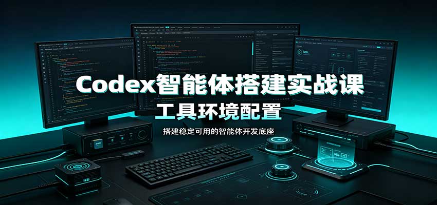 Codex智能体搭建实战课：工具环境配置，自定义技能开发，多业务自动化教学网赚项目-副业赚钱-互联网创业-资源整合老八网赚资源