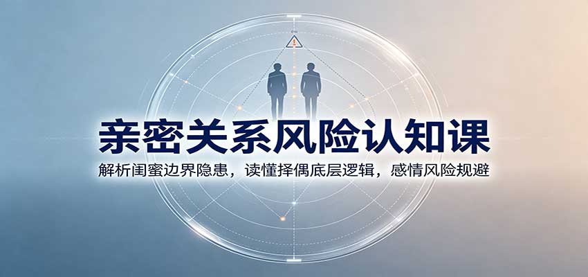 亲密关系风险认知课：解析闺蜜边界隐患，读懂择偶底层逻辑，感情风险规避网赚项目-副业赚钱-互联网创业-资源整合老八网赚资源