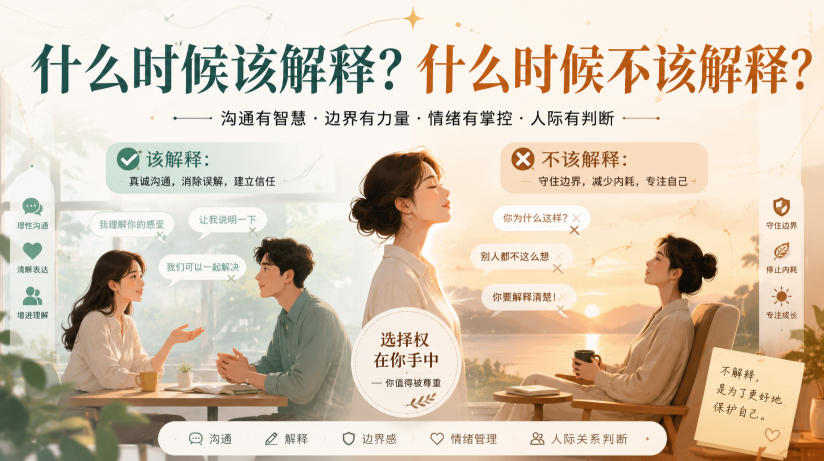 付费文章：什么时候该解释？什么时候不该解释？网赚项目-副业赚钱-互联网创业-资源整合老八网赚资源