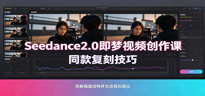 Seedance2.0即梦视频创作课：剧本式视频制作，同款复刻技巧，多行业案例落地教学网赚项目-副业赚钱-互联网创业-资源整合老八网赚资源