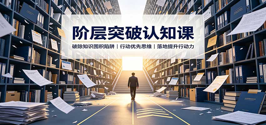 阶层突破认知课：破除知识囤积陷阱，行动优先思维，落地提升行动力网赚项目-副业赚钱-互联网创业-资源整合老八网赚资源