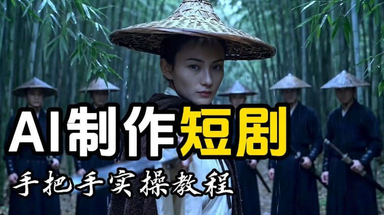 【保姆级手把手教程】AI短剧制作完整流程教学，从小白零基础到成片大神网赚项目-副业赚钱-互联网创业-资源整合老八网赚资源