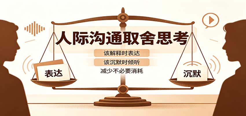人际沟通取舍思考：分清解释与沉默边界，拿捏职场生活沟通分寸减少情绪内耗网赚项目-副业赚钱-互联网创业-资源整合老八网赚资源