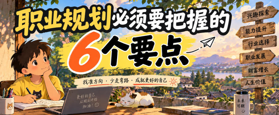 付费文章：职业规划必须要把握的6个要点网赚项目-副业赚钱-互联网创业-资源整合老八网赚资源