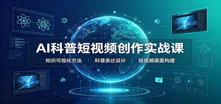 AI科普短视频创作实战课：配套要点文档，文案与视频提示词模板教学网赚项目-副业赚钱-互联网创业-资源整合老八网赚资源