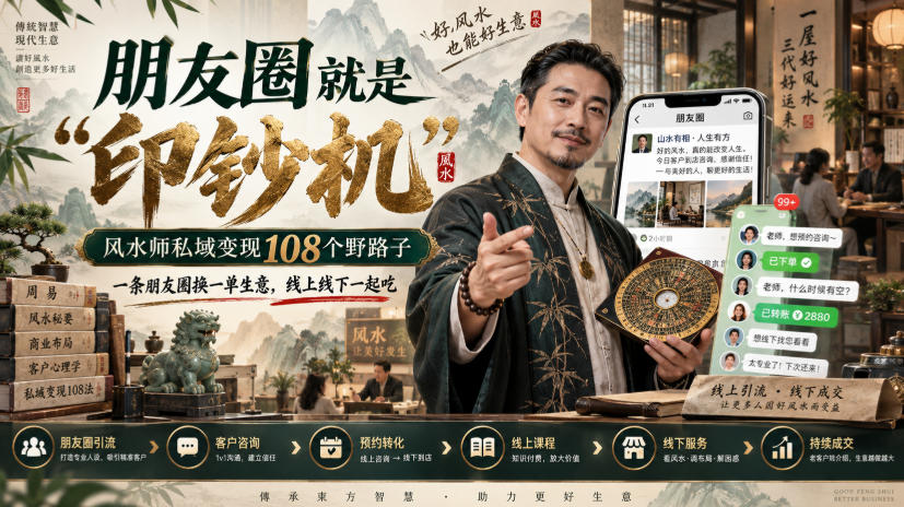492f84ed632e95741cb3789829ca6150.jpeg 朋友圈就是“印钞机”,风水师私域变现108个野路子,一条朋友圈换一单生意,线上线下一起吃【文档】