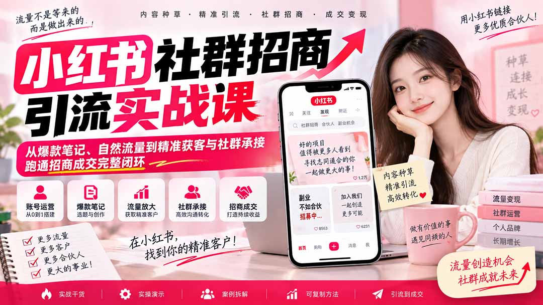 35c1bc2f09f7f15500c0e74a6d758c27.jpeg 小红书社群招商引流实战课-无水印:从爆款笔记、自然流量到精准获客与社群承接,跑通招商成交完整闭环