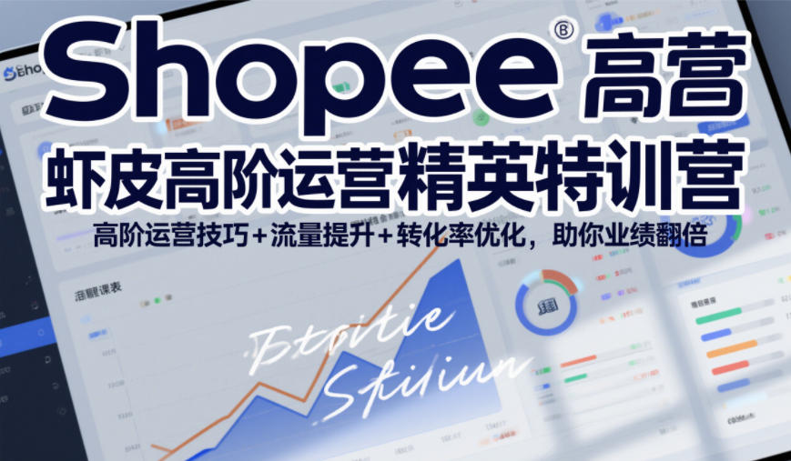 Shopee虾皮高阶运营精英特训营，高阶运营技巧+流量提升+转化率优化，助你业绩翻倍(更新26年9月)网赚项目-副业赚钱-互联网创业-资源整合老八网赚资源