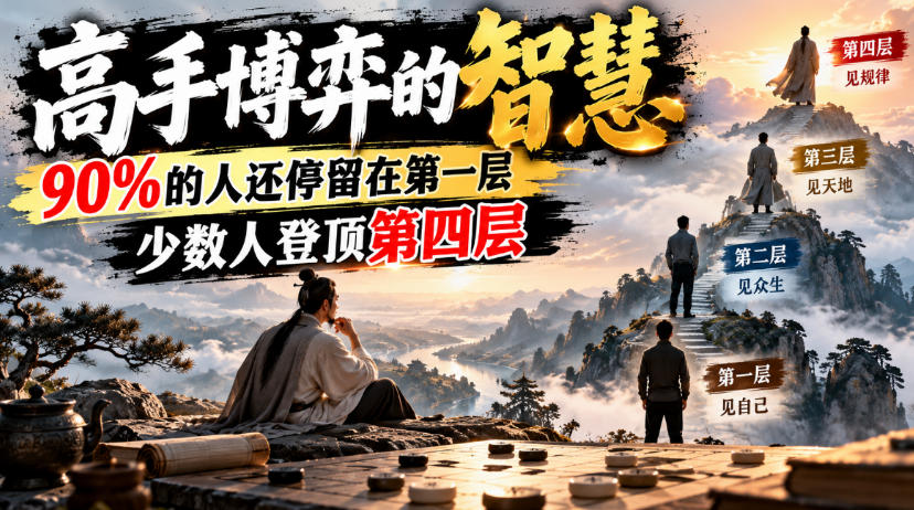 1ab81095fd6b2b863e13efc785ce33b5.jpeg 付费文章:高手博弈的智慧,90%的人还停留在第一层,少数人登顶第四层