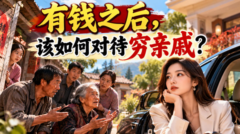 某公众号付费文章：有钱之后，该如何对待穷亲戚？网赚项目-副业赚钱-互联网创业-资源整合老八网赚资源