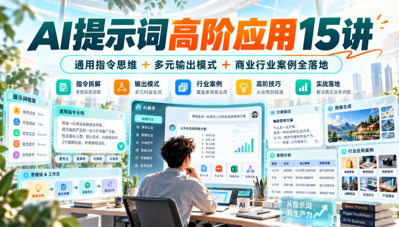 795fc6c4189009b6b42110da4b5c91fe.jpeg AI提示词高阶应用15讲|通用指令思维+多元输出模式+商业行业案例全落地