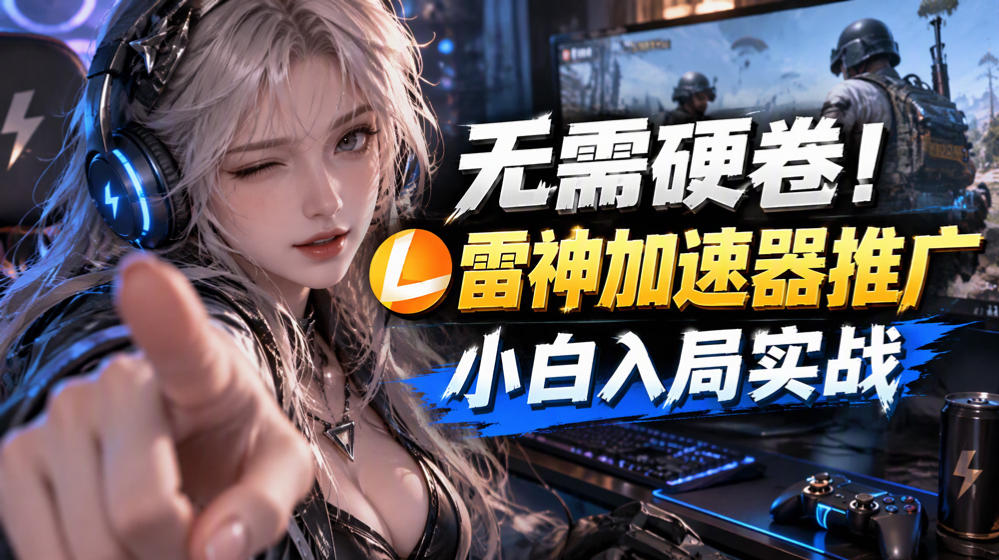 无需硬卷！雷神加速器推广，小白入局实战一天也能几十r网赚项目-副业赚钱-互联网创业-资源整合老八网赚资源