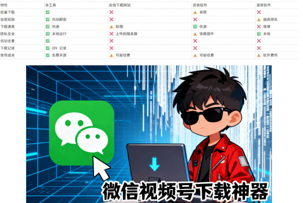 2885ac1d6790a6e4cb38595c4b0745ee.jpeg Github热门工具,视频号下载神器又来了!一键注入下载按钮,轻松下载,使用便捷wx_channel