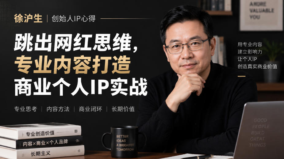 e9135aad860f15cddbb0b2991eb2b98a.jpeg 徐沪生创始人IP心得|跳出网红思维,专业内容打造商业个人IP实战【文档】