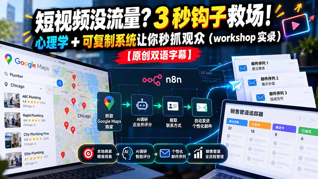 fa1009870fa6af860a6f6da362899b76.jpeg 短视频没流量?3 秒钩子救场!心理学 + 可复制系统让你秒抓观众(workshop 实录