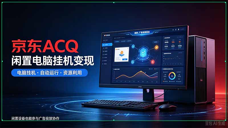 京东ACQ是什么？闲置电脑挂机采集项目拆解网赚项目-副业赚钱-互联网创业-资源整合老八网赚资源