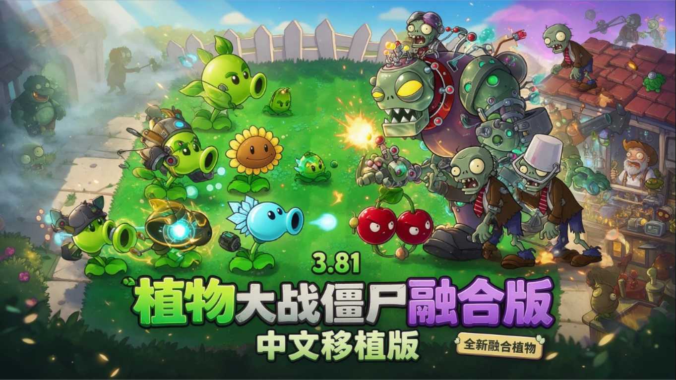 45cabef77d6fde6cc9e66bac0da834fd.jpeg 【移植游戏】植物大战僵尸融合版3.81中文版 移植游戏