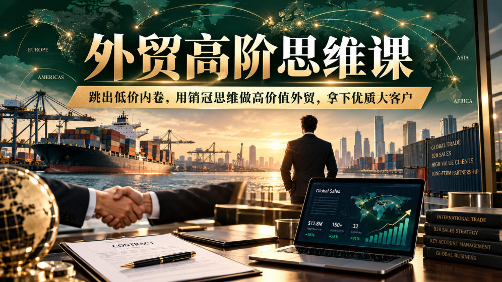 4d660ad4213ce8e9b1f5c47d0510b16f.jpeg 外贸高阶思维课,跳出低价内卷,用销冠思维做高价值外贸,拿下优质大客户
