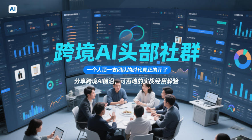 5a76f0bb442cbf01a01060cab80d599f.jpeg 跨境AI头部社群,一个人顶一支团队的时代真正的开始了,分享跨境AI前沿,可落地的实战经验(更新261023)