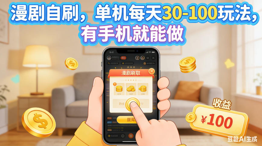 7d77d332be36a1ea410f0acca9ee3e5d.jpeg 漫剧自刷,单机每天30-100玩法,有手机就能做,可矩阵操作放大收益【揭秘】