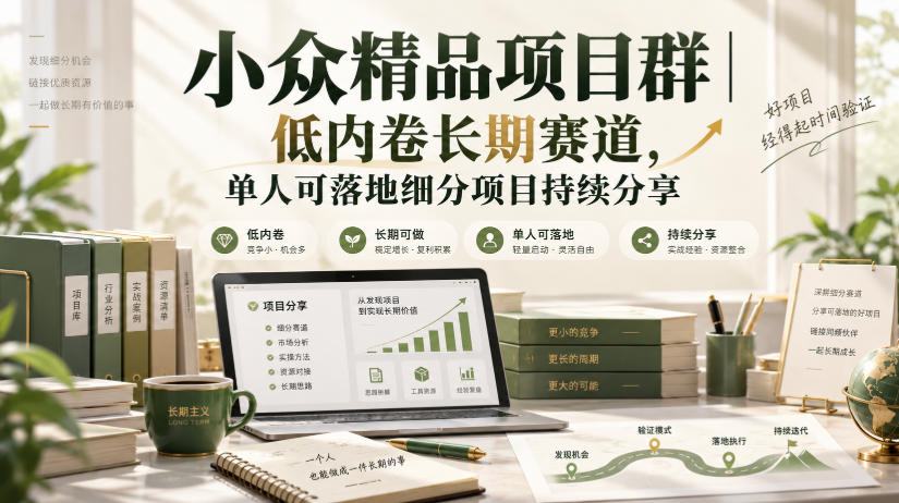 fd1eed4e984d9ac88168448c6fa04ad3.jpeg 小众精品项目群|低内卷长期赛道,单人可落地细分项目持续分享